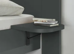 2 hangtafels Easy - decor - grafiet- Nachttafels|Nachtkastje