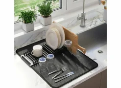 Umbra Afdruiprekken|Afdruipmat Udry zwart mat