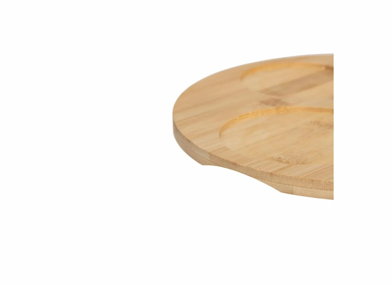 Hapjes|Aperoset Wavy Bliss Ø26cm - bamboe & stoneware - multicolor