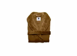 Badjassen|Energie Besparen|Badjas Cara M - flanel - cognac