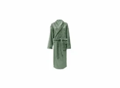 Badjas Cara M - flanel - olive green- Badjassen|Energie Besparen