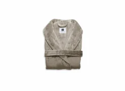 Badjas Cara S - flanel - shady sand- Badjassen|Energie Besparen
