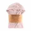 Tiseco Badjassen|Badjas Delux 122/128 - flanel - roze