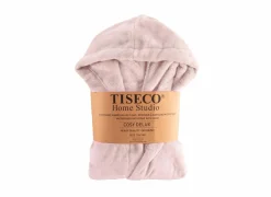 Tiseco Badjas Delux 110/116 - flanel - roze- Badjassen