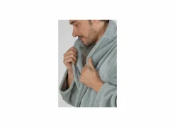 Badjas M flanel sea green- Badjassen|Energie Besparen