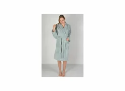 Badjas M flanel sea green- Badjassen|Energie Besparen