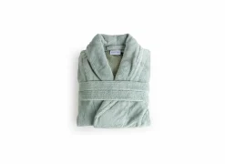 Badjassen|Energie Besparen|Badjas S flanel sea green