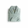 Badjas XS flanel sea green- Badjassen|Energie Besparen