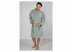 Badjas XS flanel sea green- Badjassen|Energie Besparen