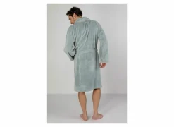 Badjas XS flanel sea green- Badjassen|Energie Besparen