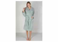 Badjas XS flanel sea green- Badjassen|Energie Besparen