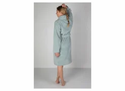 Badjas XS flanel sea green- Badjassen|Energie Besparen