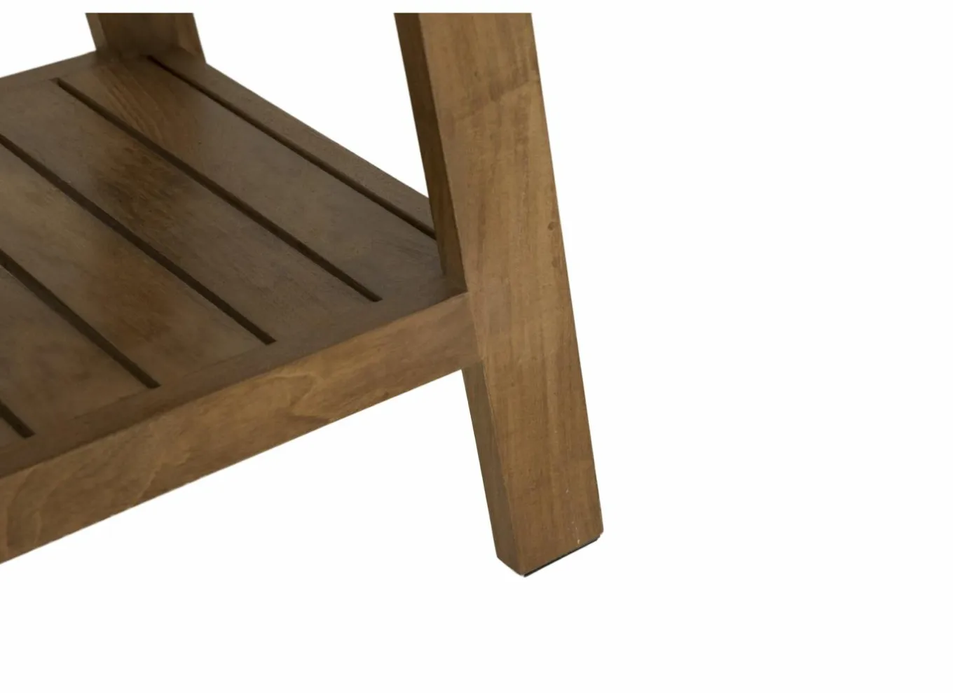 Opbergmeubelen|Badkruk 53x34x47cm - geschuurd teak - naturel