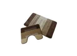 Wc-Matten|Wc-Matten|Badmat & wc-mat Nevada 40x50/50x80cm - polyester - bruin