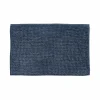 Badmat Indiana 50x78cm - polyester - blauw- Badmatten