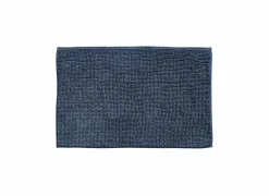 Badmat Indiana 50x78cm - polyester - blauw- Badmatten