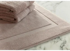 Badmat Una 60x60cm - katoen - misty pink- Badmatten