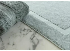 Badmat Una 60x100cm - katoen - sea green- Badmatten