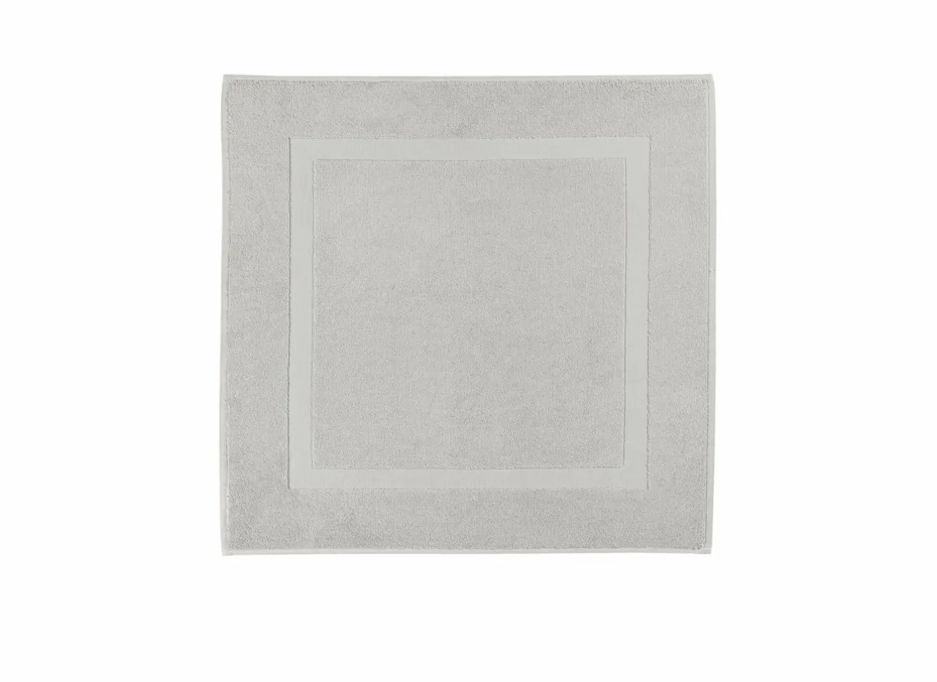 Badmatten|Badmat Una 60x60cm - katoen - white smoke