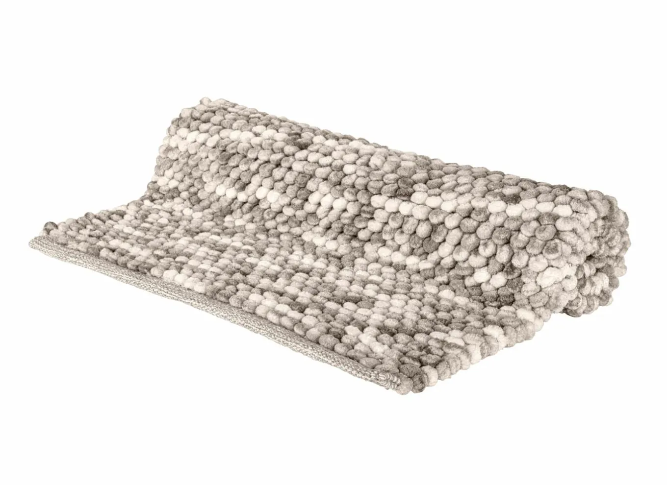 Badmatten|Badmat Urdu 60x90cm - polyester & katoen- taupe