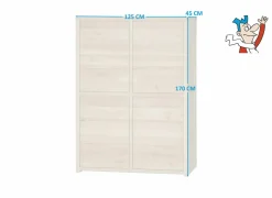 Barkasten|Barkasten|Barkast Amarillo  125cm - eik massief & decor - naturel