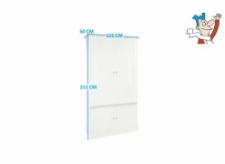 Barkasten|Barkasten|Barkast 122cm - decor - lariks & bruine eik