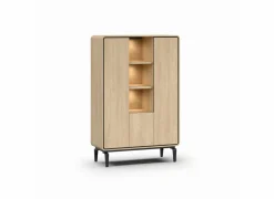 Barkast 115cm - melamine - brushed sand oak nature- Barkasten|Barkasten