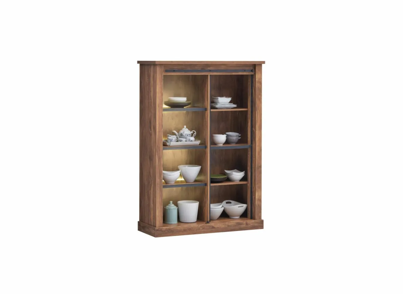Barkasten|Barkasten|Barkast Elon 125cm - decor - acacia/zwart