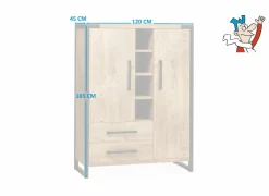 Barkasten|Barkasten|Barkast Galaxy 120cm - lamulux - mango