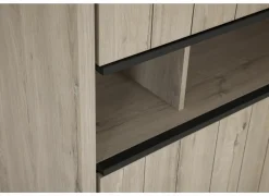 Barkasten|Barkasten|Barkast Lucca 140cm - decor - millenium eik/lichtgrijs