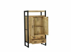 Barkast Sanguine 90cm - mango massief - natuur- Barkasten|Barkasten