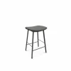 Barkruk Ami ZH65cm - lederlook - sotega antraciet- Barkrukken|Barstoelen