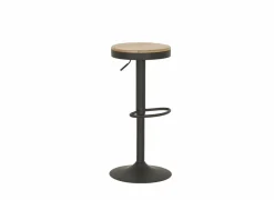 Barkruk Karma ZH59-80cm - hout - bruin/zwart- Barkrukken|Barstoelen