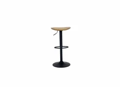 Barkruk Lingua ZH59-80cm - metaal - naturel & zwart- Barstoelen