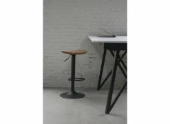 Barkruk Lingua ZH59-80cm - metaal - naturel & zwart- Barstoelen