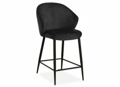 Barstoel Alfie  ZH68,5cm - stof - antraciet- Barstoelen