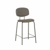 Barstoelen|Barstoel Bistro ZH65cm - lederlook - donkerbrons/fango