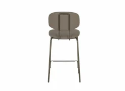 Barstoelen|Barstoel Bistro ZH65cm - lederlook - donkerbrons/fango