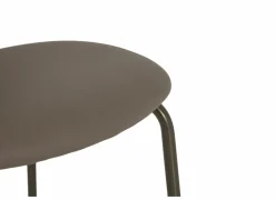 Barstoelen|Barstoel Bistro ZH65cm - lederlook - donkerbrons/fango