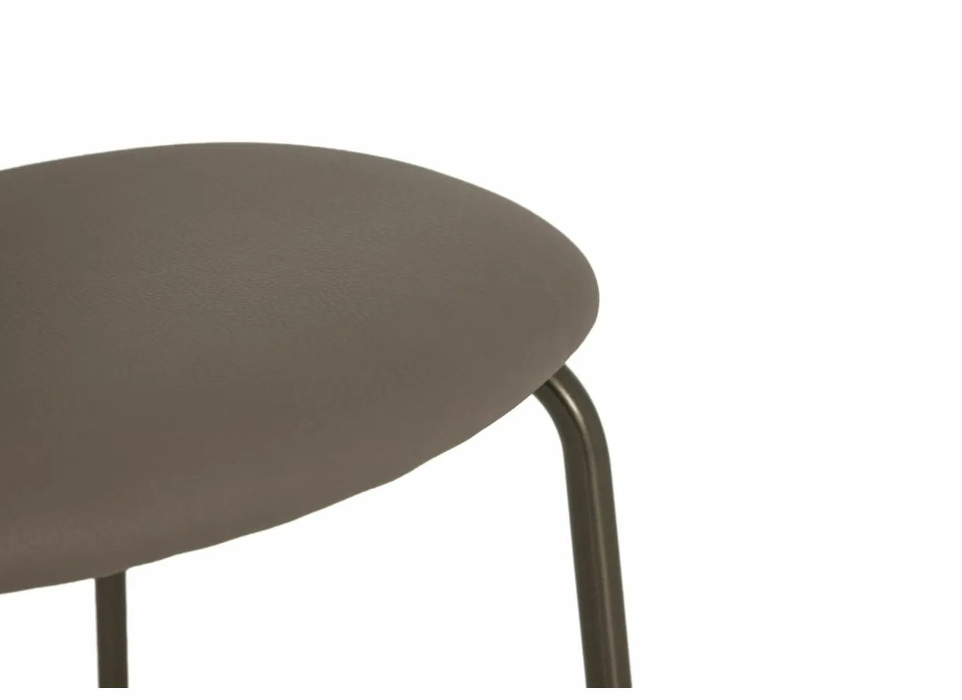 Barstoelen|Barstoel Bistro ZH65cm - lederlook - donkerbrons/fango