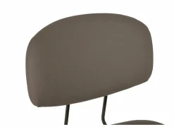 Barstoelen|Barstoel Bistro ZH65cm - lederlook - donkerbrons/fango