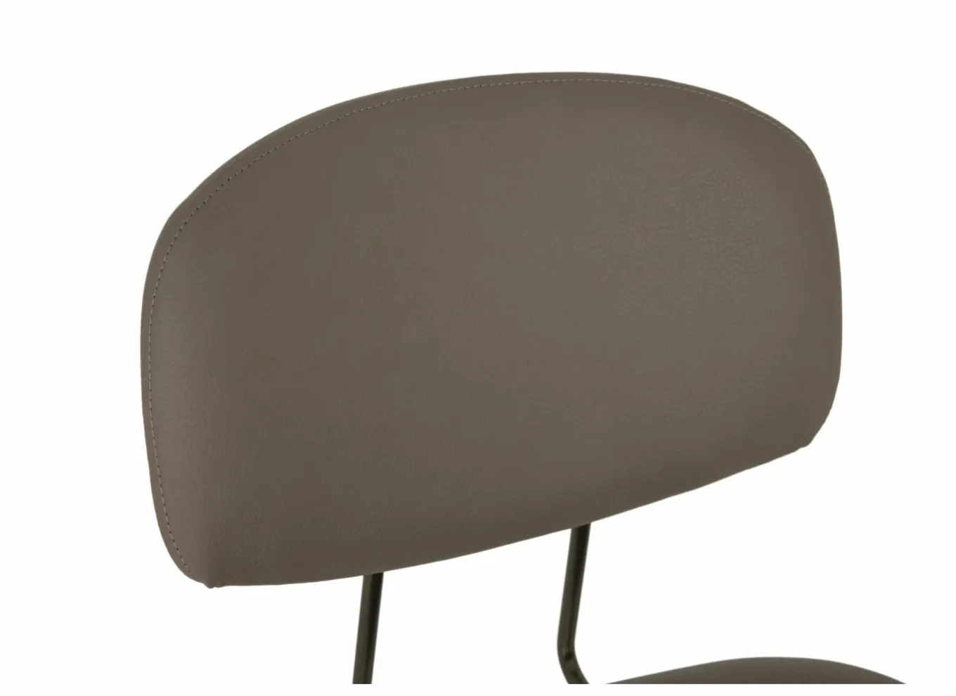 Barstoelen|Barstoel Bistro ZH65cm - lederlook - donkerbrons/fango