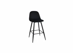 Barstoel Charlton ZH66cm - stof - zwart- Barkrukken|Barstoelen