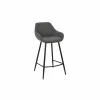 Barkrukken|Barstoelen|Barstoel Fangio ZH68cm - stof - antraciet
