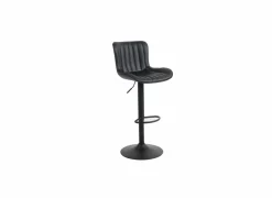 Barkrukken|Barstoelen|Barstoel Gigolo ZH58-83cm - lederlook - zwart