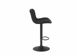 Barkrukken|Barstoelen|Barstoel Gigolo ZH58-83cm - lederlook - zwart