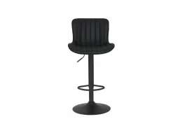 Barkrukken|Barstoelen|Barstoel Gigolo ZH58-83cm - lederlook - zwart