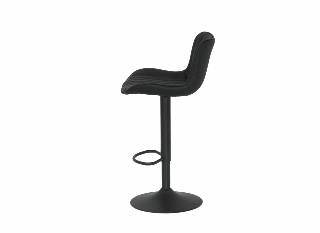 Barkrukken|Barstoelen|Barstoel Gigolo ZH58-83cm - lederlook - zwart