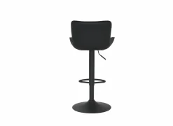 Barkrukken|Barstoelen|Barstoel Gigolo ZH58-83cm - lederlook - zwart