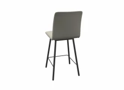 Barstoel Pisa ZH65cm - stof & staal - vogue canvas & antraciet- Barstoelen